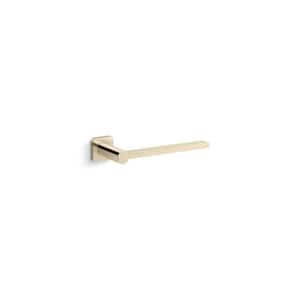 Parallel 9.5 in. Wall Mounted Towel Bar in Vibrant French Gold