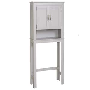 Glacier Bay Shaker 26 5 In W X 68 In H X 10 1 In D White Over The Toilet Storage 5323wwhd The Home Depot
