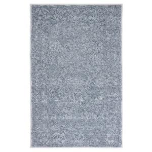Marquee Blue/Gray 4 ft. x 6 ft. Abstract Gradient Area Rug