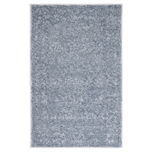 SAFAVIEH Marquee Blue/Gray 4 ft. x 6 ft. Abstract Gradient Area Rug