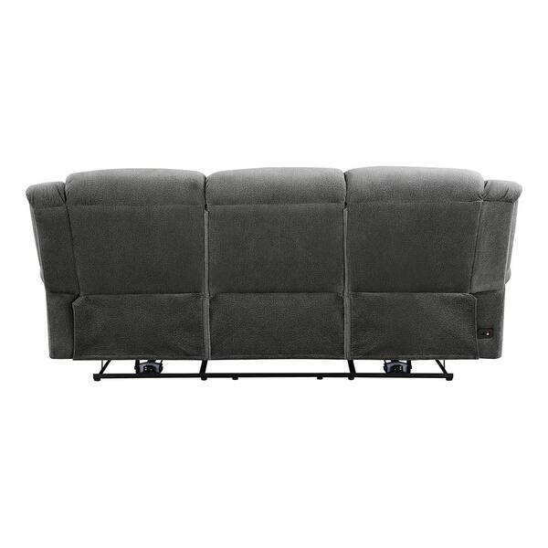 Homelegance Abington 89 in. W Rolled Arm Microfiber Rectangle 