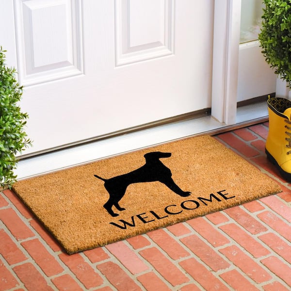 Weimaraner doormat 2025