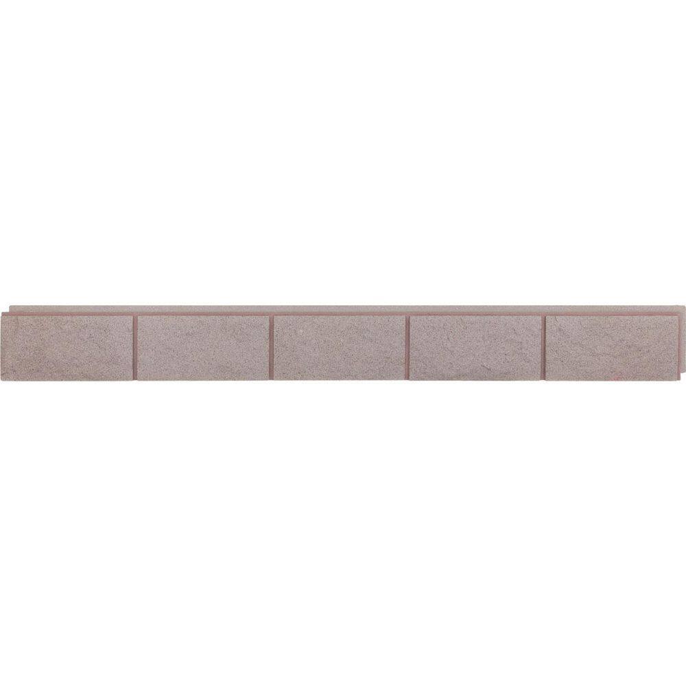 "EverStone Dry Stacked, Smooth Ashlar Block Faux Concrete Panel, 90 1/8""W x 12 1/8""H x 3/4""D, Smokey Pearl" price history on PriceWatchPro