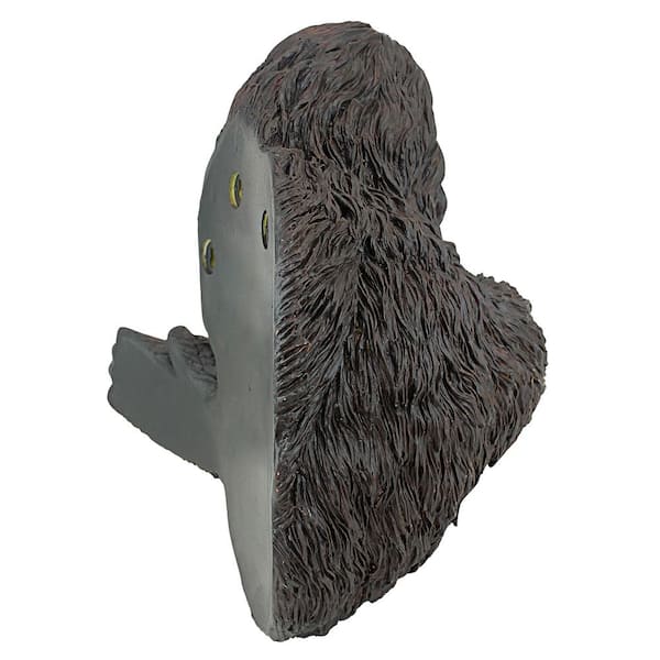 AMHLO Bigfoot Tree Hugger Estátua tímida da árvore Yeti, decoração