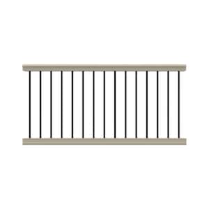 Bella Premier Series 6 ft. x 36 in. Clay Vinyl Level Rail Kit with Aluminum Balusters