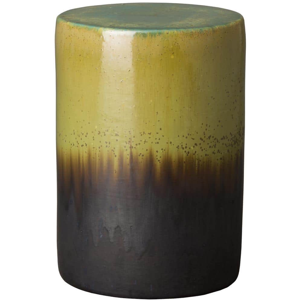 Two-Tone 18 in. H Moss Round Ceramic Garden Stool price history on PriceWatchPro