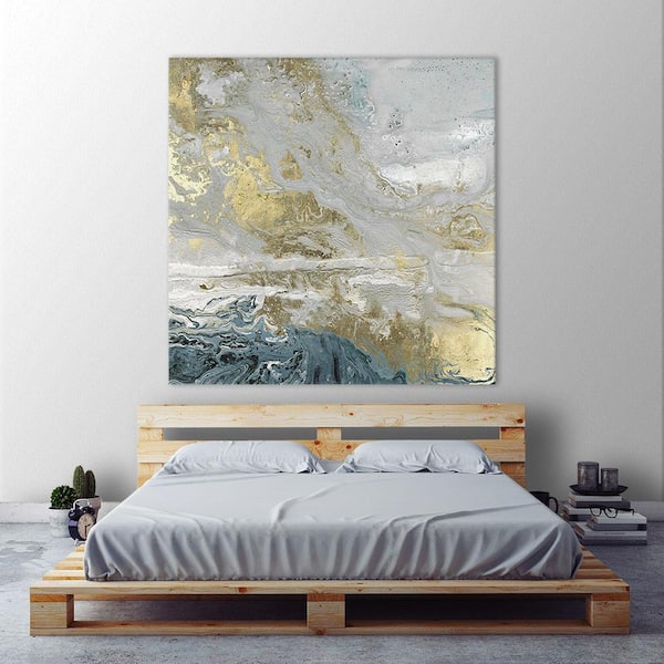 54 in. x 54 in. "Playa Secreto III Indigo Version" by Wendy Kroeker Wall Art