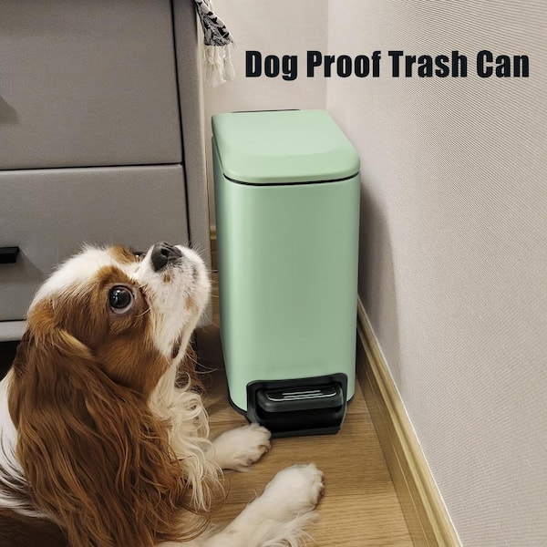 HUMAN MADE オリーブグリーン ゴミ箱　STEEL TRASH CAN ITOPFOX Bathroom 1.6 Gal. Matte Green Metal Household Trash Can
