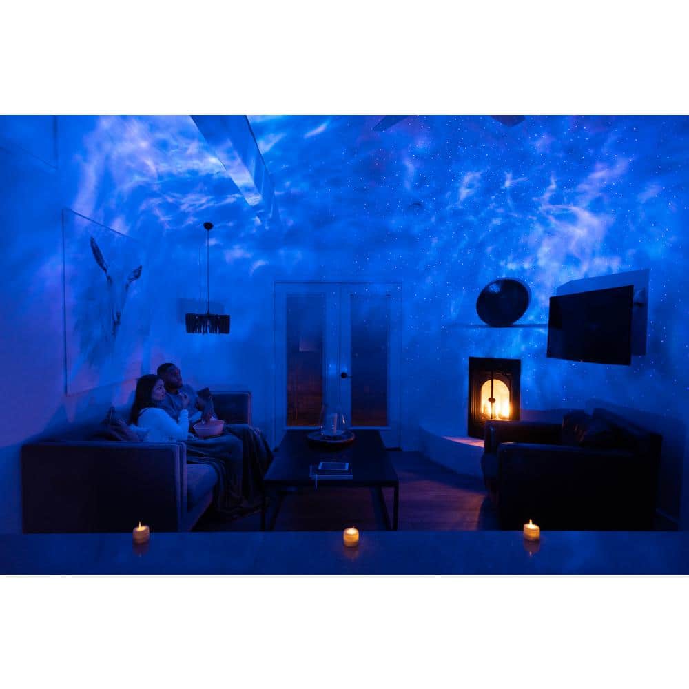 Sky Lite Evolve White LED Galaxy Projector with Blue Stars