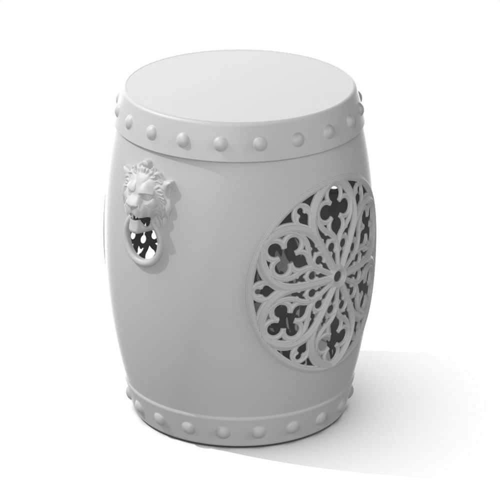 White Plastic Outdoor Garden Stool Waterproof and UV Resistant for Garden price history on PriceWatchPro