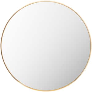 Aranya 32 in. x 32 in. Gold Framed Decorative Mirror