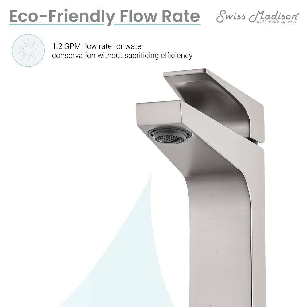 Brushed Nickel Single-Handle Bathroom Faucet