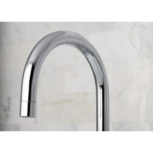 Kingston Brass KS8328DL Concord Roman Tub Filler with Metal lever handle Brushed Nickel 