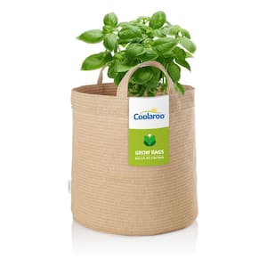 5 Gal. Desert Sand Fabric Planting Garden Grow Bag with Handles Planter Pot (1-Pack)