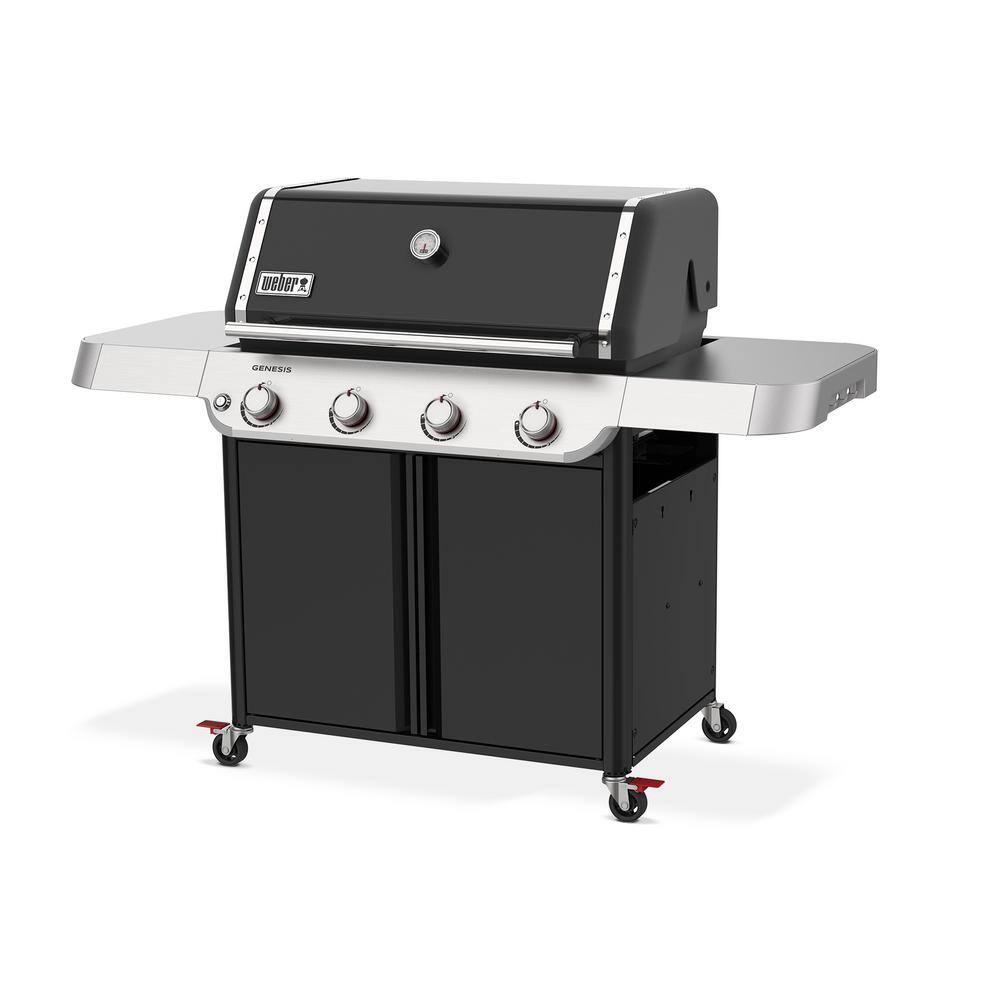 Genesis E-415 Black Porcelain-Enamel 4-Burner Gas Grill