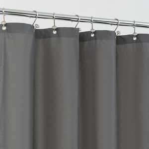 72 in. W x 72 in. L Waterproof Fabric Shower Curtain in Dark Gray