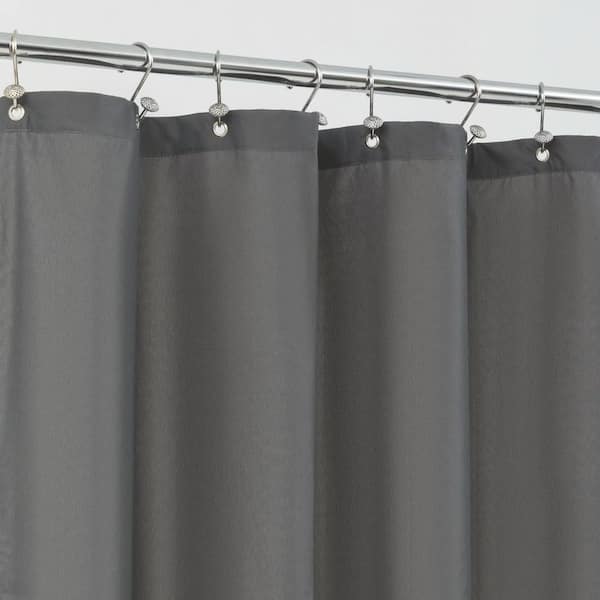 Aoibox 72 in. W x 72 in. L Waterproof Fabric Shower Curtain in Dark Gray