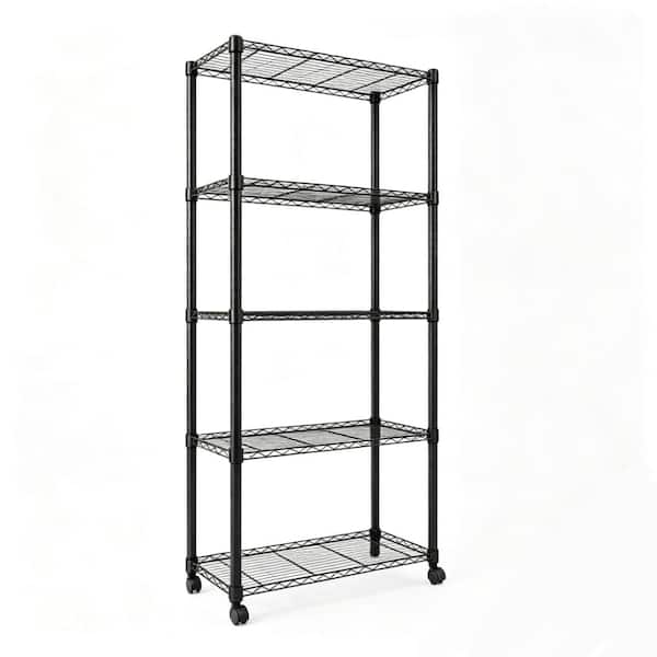 Heavy‑Duty 5‑Tier Industrial Metal Storage Shelving,1000‑lb Freestanding for Garage Pantry Warehouse Commercial