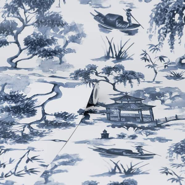 Oriental Scene Self Adhesive Wallpaper | Dunelm