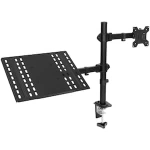 Full Motion 17 in. Laptop and 32 in. Monitor Desk Mount