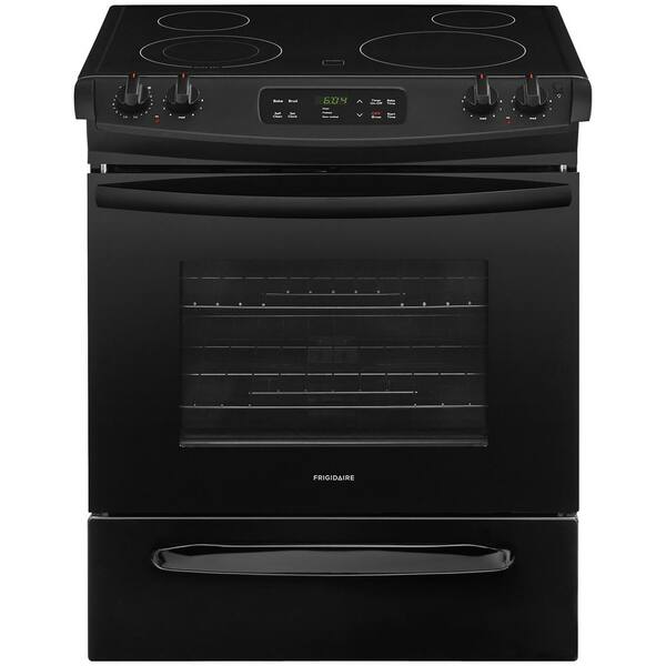 Frigidaire 30 in. 4.6 cu. ft. Slide-In Electric Range with Self-Cleaning Oven in Black