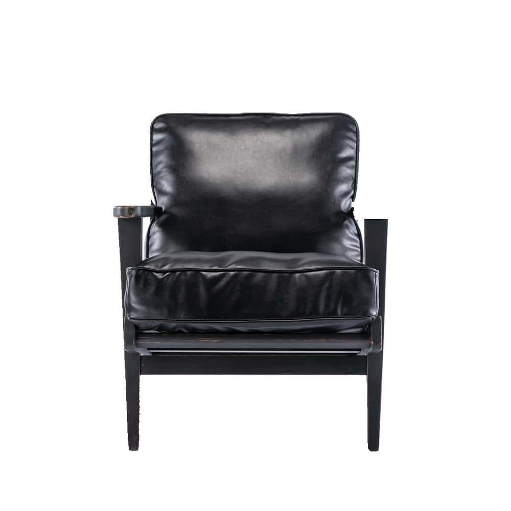 black chair leather