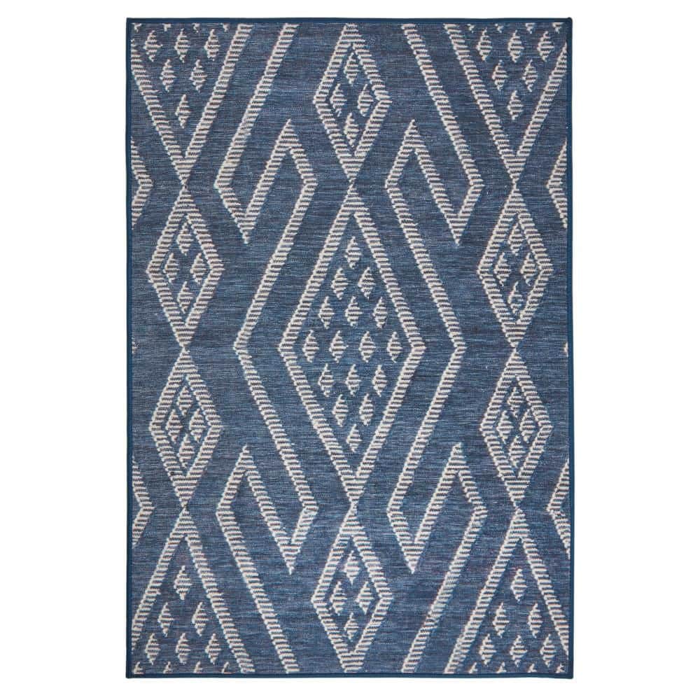 Guthrie Machine Washable Navy 3 ft. x 5 ft. Indoor Area Rug price history on PriceWatchPro