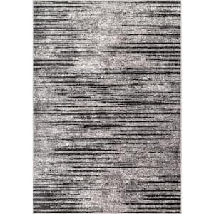 Contemporary Faded Elsa Grey 10 ft. x 14 ft. Area Rug