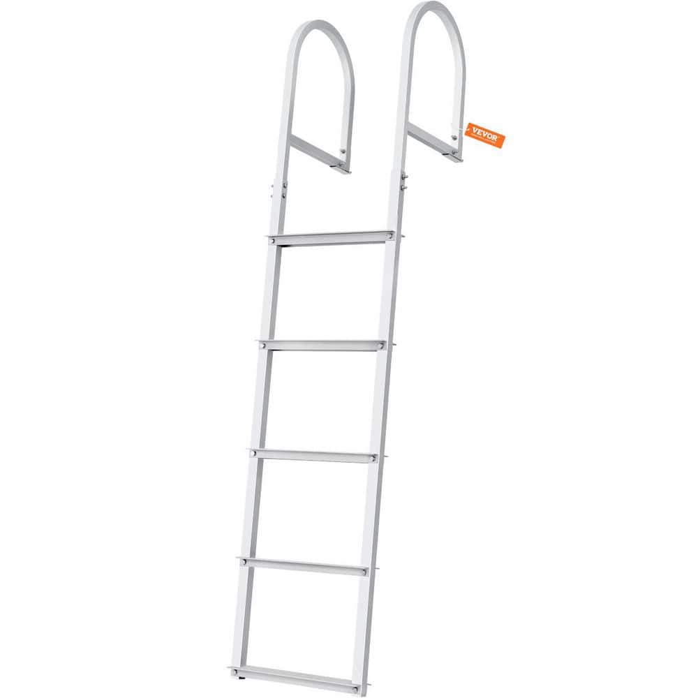 Removable 5-Step Dock Ladder Aluminum Boat Ladder with 3.1 in. Wide Step and Nonslip Mat 500 lbs. for Above Ground Pool price history on PriceWatchPro