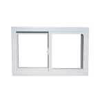 30.75 in. x 14.25 in. 70 Series Low-E Argon Glass Sliding White Vinyl Replacement Window, Screen Incl