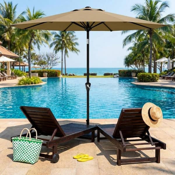 aimcae umbrella electric patio heater Electric Umbrella Heater Outdoor Heaters for Patio Electric Only Waterproof Infrared for Patio, Commercial and Residential