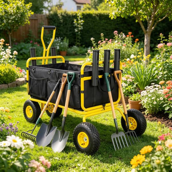 Heavy Duty Fishing Cart ,550 LBS Capacity All-Terrain Garden Cart