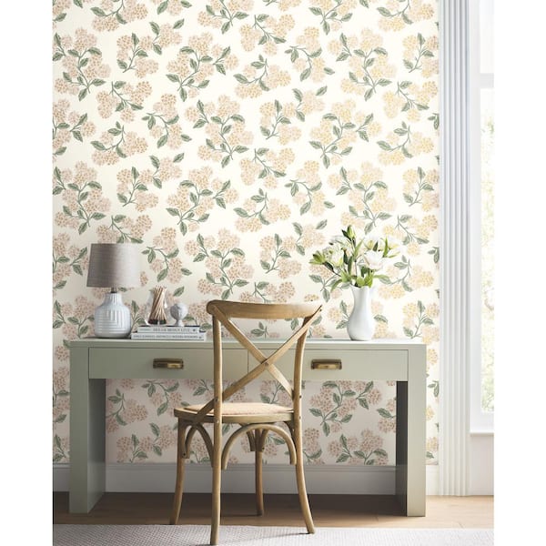 Hydrangea Unpasted Wallpaper (Covers 60.75 sq. ft.)
