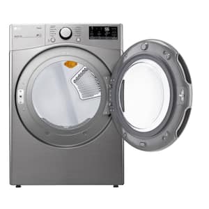 7.4 cu. ft. Large Capacity Vented Smart Stackable Electric Dryer with Sensor Dry in Graphite Steel