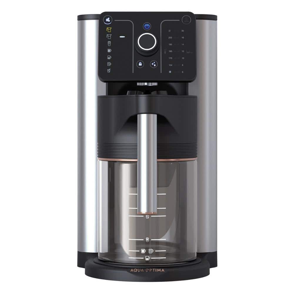 Aurora 10 Cup Stainless Drip Coffee Maker with Built in Water Filtration
