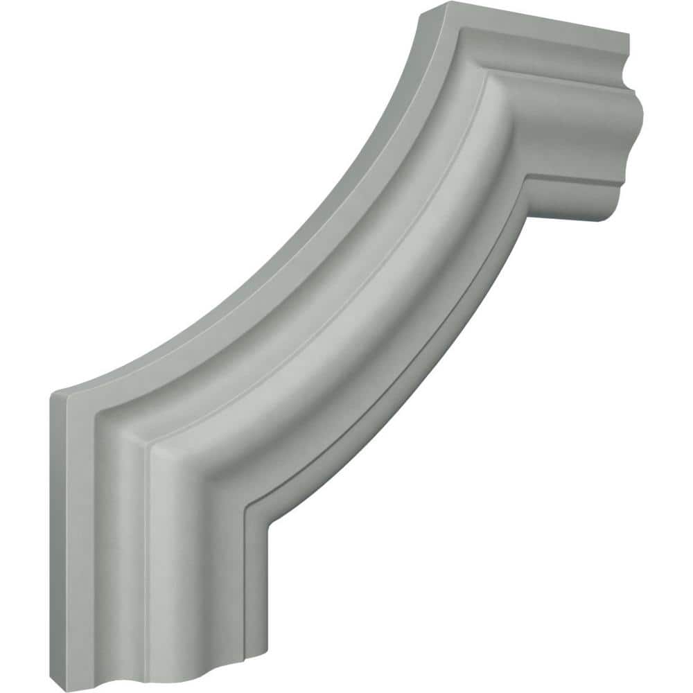 8" White Polyurethane Crown Moulding Corner