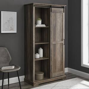 storage maple effect with mottled grey interior 1100mm High Office cupboard 