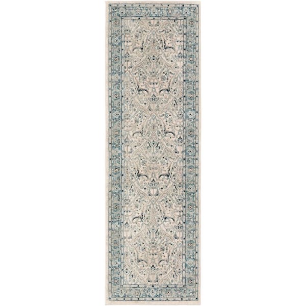 Safavieh 2 ft. -3 in. x 22 ft. Blossom Runner Rug Navy & Green