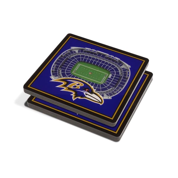 Jacksonville Jaguars 3D StadiumViews Coaster Set