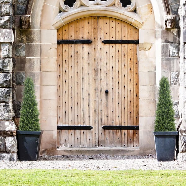 ma 4 ft. Artificial Topiary Cedar Trees, Outdoors UV Protection