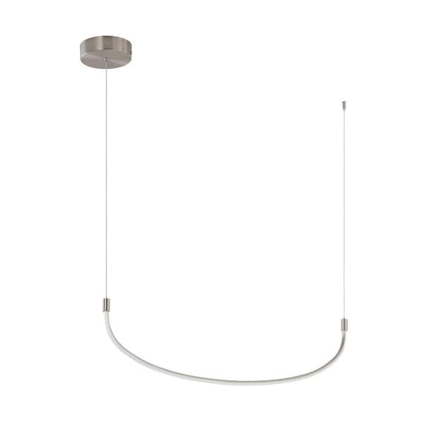 KUZCO Talis 36 in. 1 Light 20-Watt Brushed Nickel Integrated LED Pendant Light