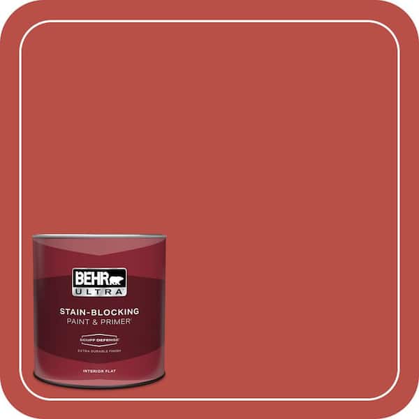 BEHR ULTRA 1 qt. Home Decorators Collection #HDC-MD-16 Cherry Red Extra Durable Flat Interior Paint & Primer