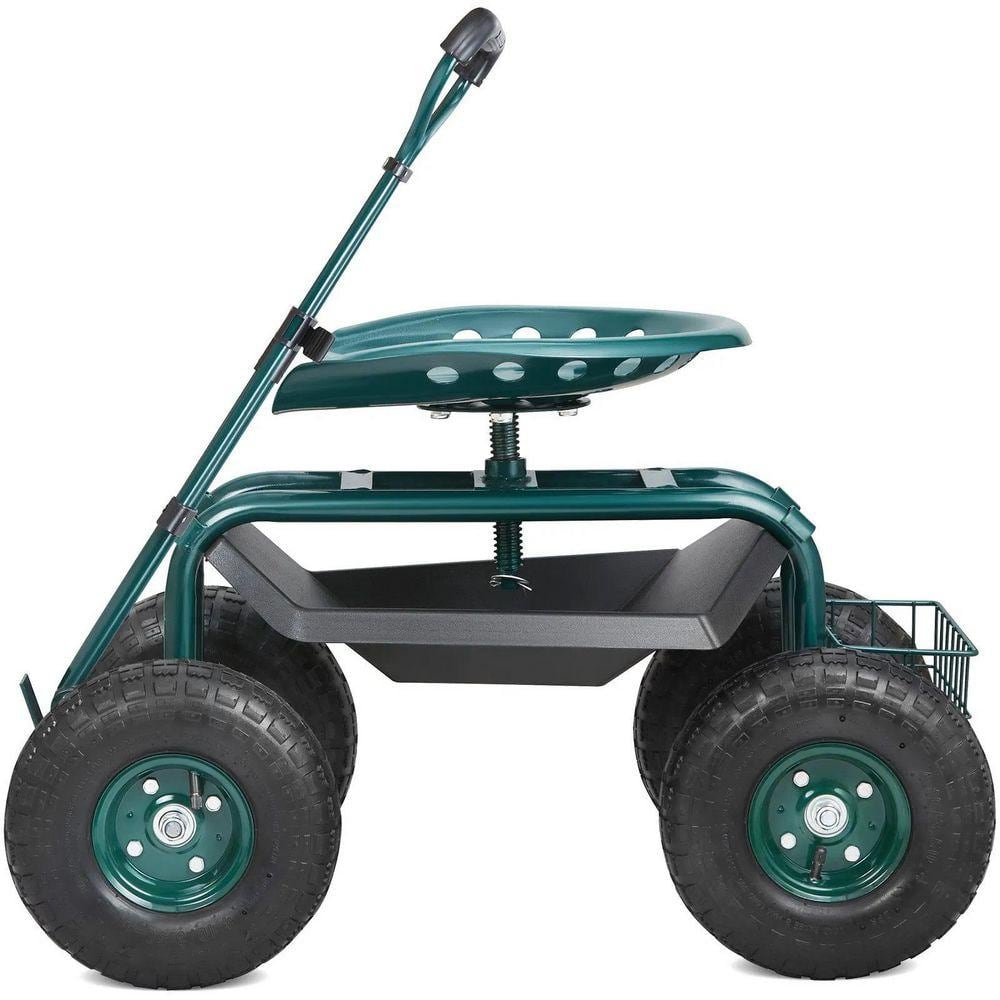 17 in. to 21 in. Garden Rolling Workseat with 360° Swivel for Patio, Yard, Outdoors price history on PriceWatchPro