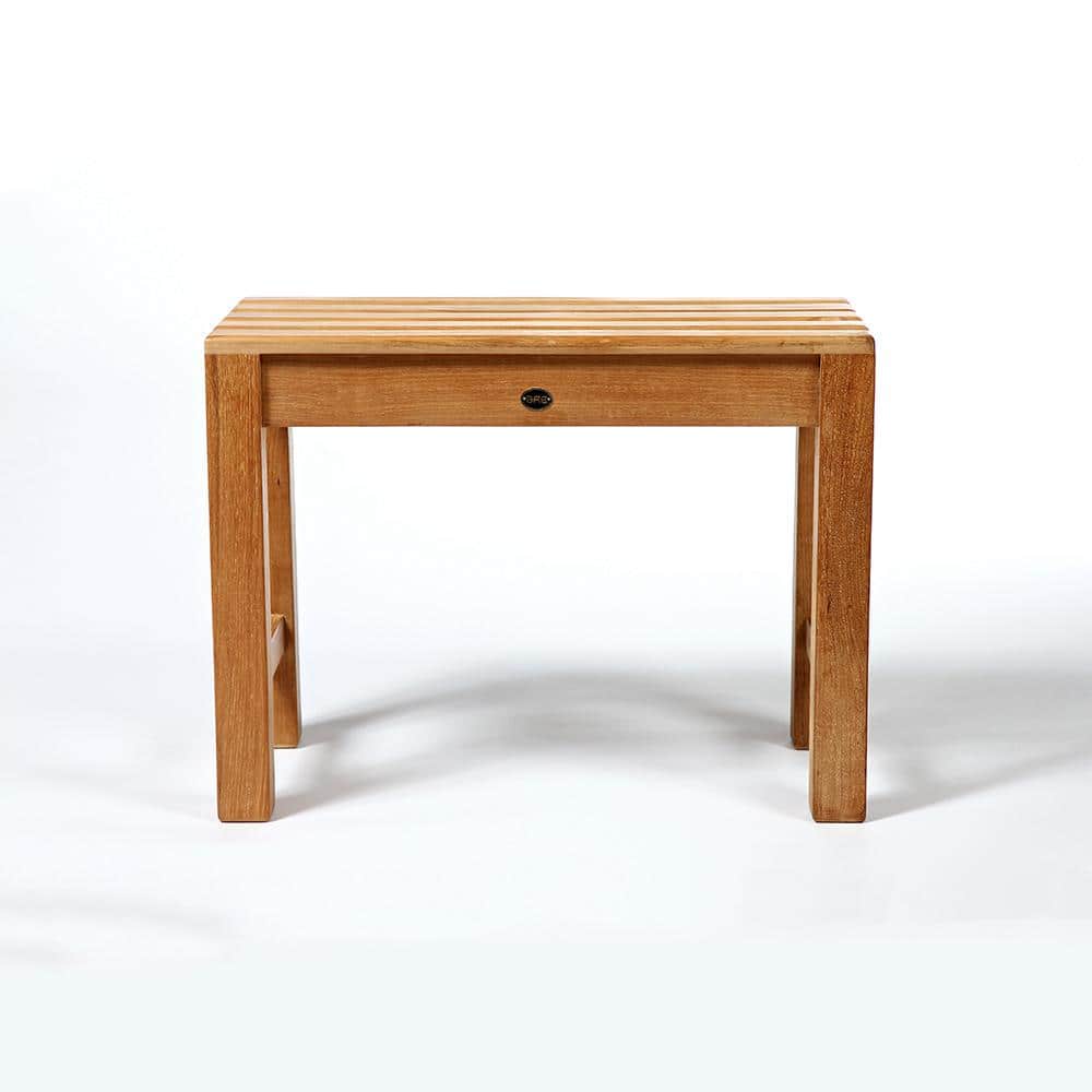 Elegant Teak Spa Safety Shower Bench - 23.5" Height