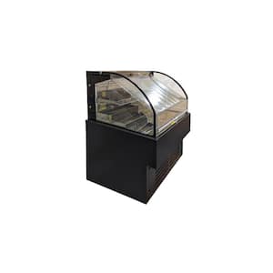 35.4 in. 8.2 Cu. Ft. Commercial Open Display Refrigerated Showcase EC234B Black