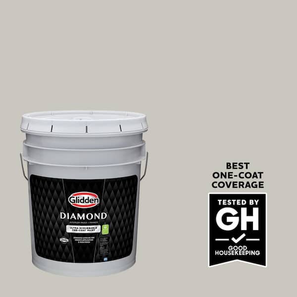 Glidden Diamond 5 gal. PPG1006-3 Early Evening Satin Interior Paint with Primer