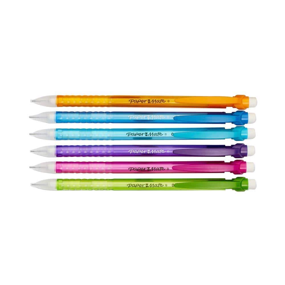 12 Pcs Sublimation Mechanical Pencils, The Crafters Sublimation Mechanical  Pencils 5 Colored Erasers and 24 pieces of 0.7 mm lead refills
