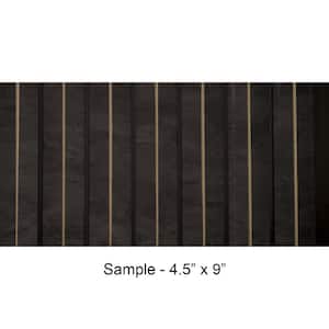 Take Home Sample - Gilded Peaks 1/2 in. x 0.375 ft. x 0.75 ft. Slate Brown Glue-Up Foam Wood Wall Panel(1-Piece/Pack)