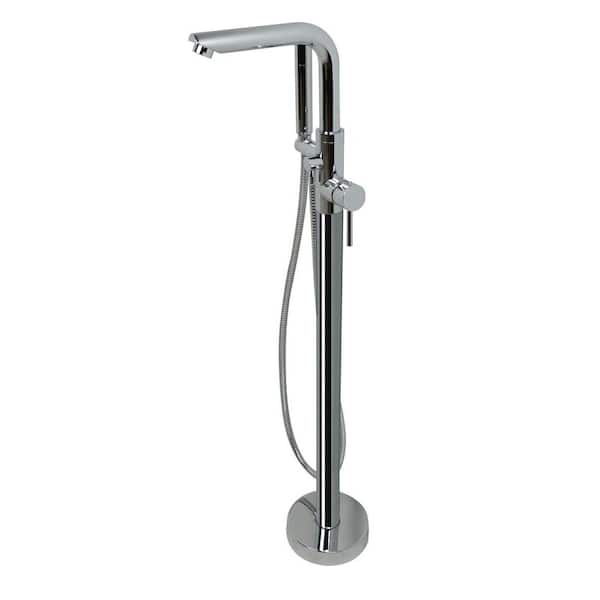 Universal Tubs Flawless 2-Handle Claw Foot Tub Faucet with Hand Shower in Polished Chrome