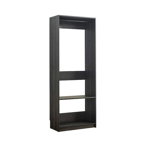 Klair Living Prosper 32 in. W Gray Tower Unit 1-Shelf 1 Rod Wood Closet System